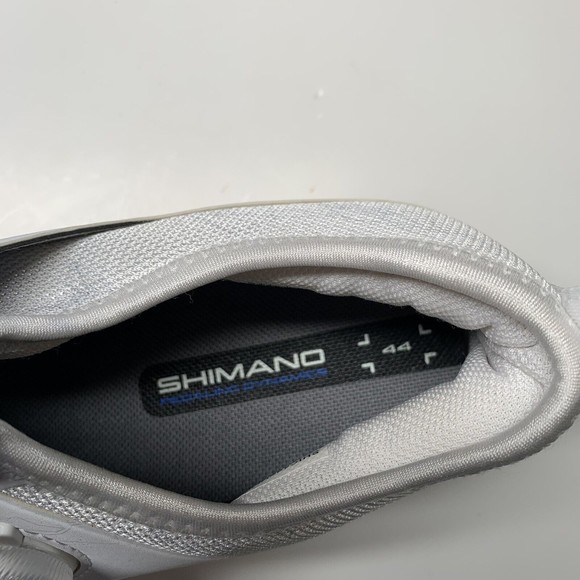 Shimano White Cycling Spinning Shoes IC3 SH-IC300W Woman EU Size 44 US 11.2 - Picture 8 of 13